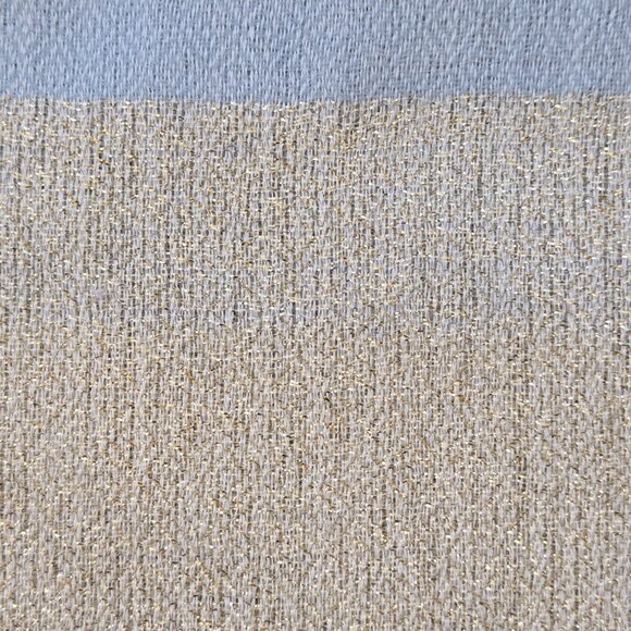 NWOT Cashmere Scarf GOLD & Blue - Picture 3 of 8